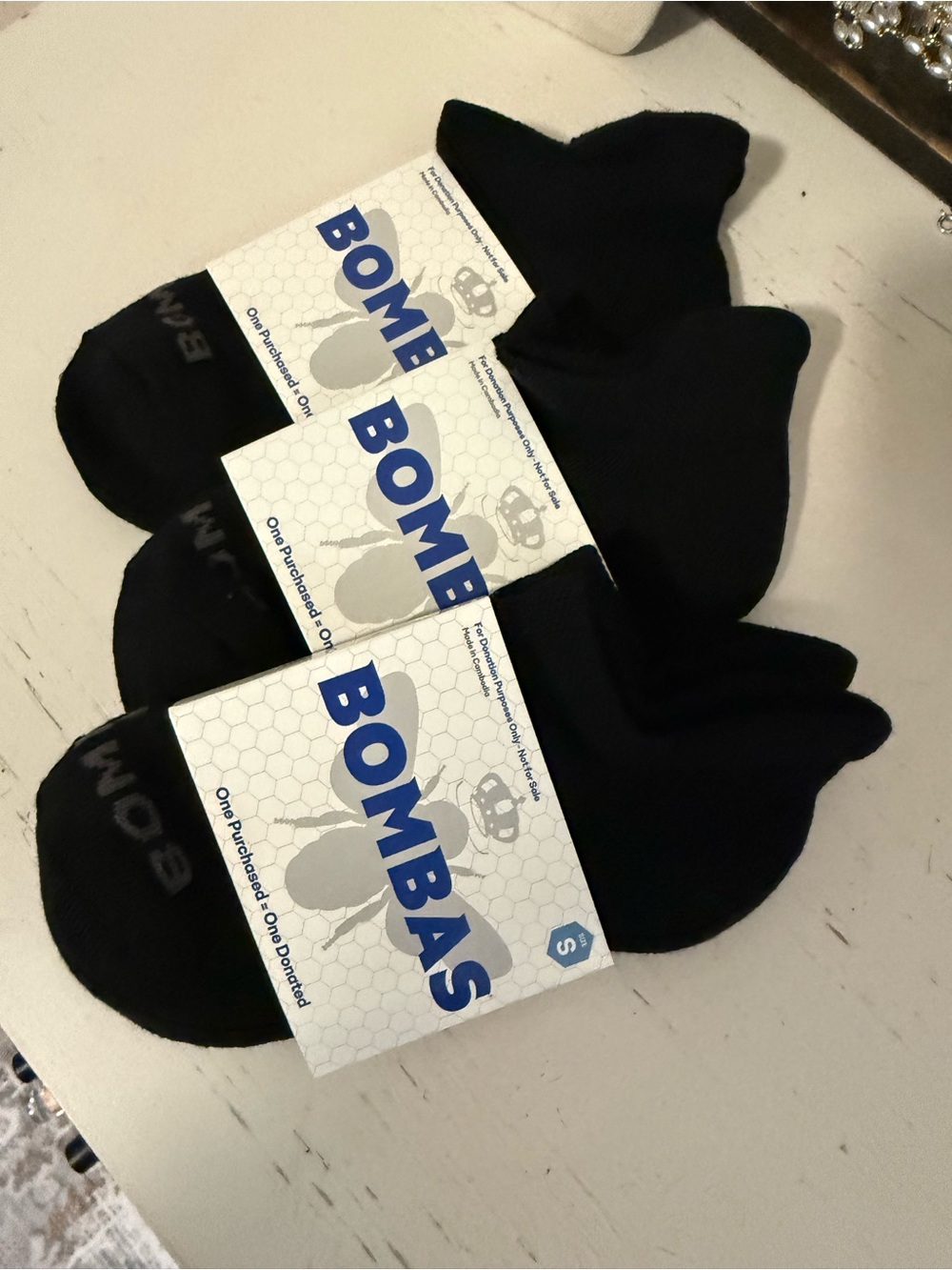 Bombas three pack women’s solid black